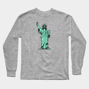 The Dude Lebowski Statue of Liberty Long Sleeve T-Shirt